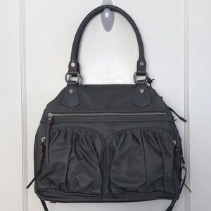 NWT MZ Wallace Belle Convertible Shoulder Bag in Seagull Grey Bedford